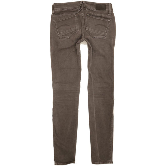 G-Star Lynn Custom Women Grey Skinny Slim Stretch Jeans W27 L31