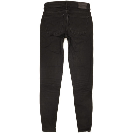 Levi's 710 Super Women Black Skinny Slim Stretch Jeans W25 L27