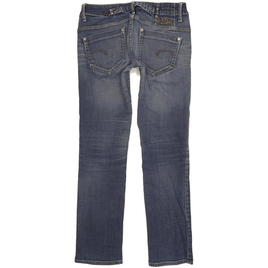 G-Star Midge Women Blue Straight Slim Stretch Jeans W29 L30