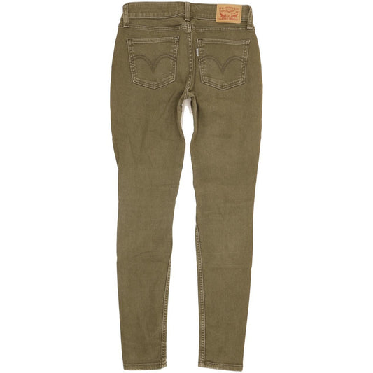 Levi's 535 Super Women Khaki Skinny Slim Stretch Jeans W27 L29