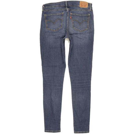 Levi's 710 Super Women Blue Skinny Slim Stretch Jeans W28 L30