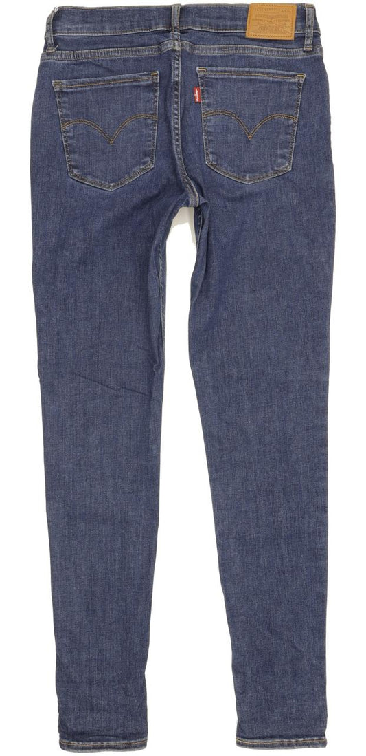 Levi's 710 Super Women Blue Skinny Slim Stretch Jeans W29 L30