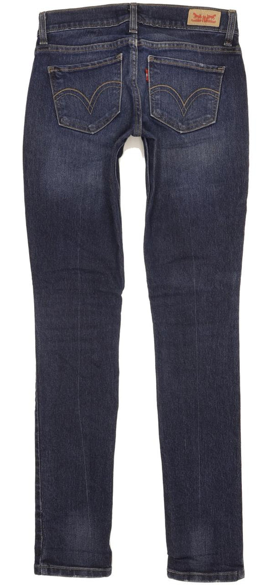 Levi's 524 Women Blue Skinny Slim Stretch Jeans W25 L32