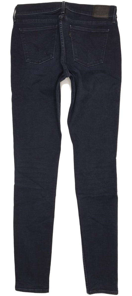 Levi's 710 Super Women Navy Skinny Slim Stretch Jeans W31 L34