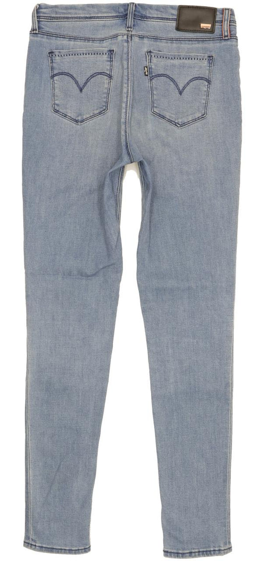 Levi's 711 Women Blue Skinny Slim Stretch Jeans W27 L29