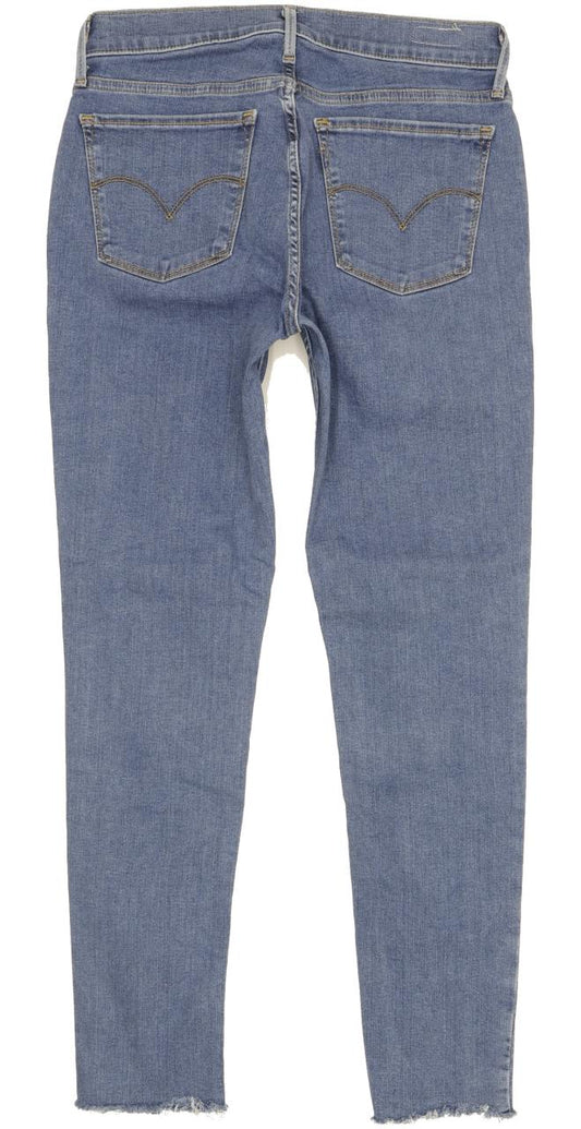 Levi's 710 Super Women Blue Skinny Slim Stretch Jeans W28 L27