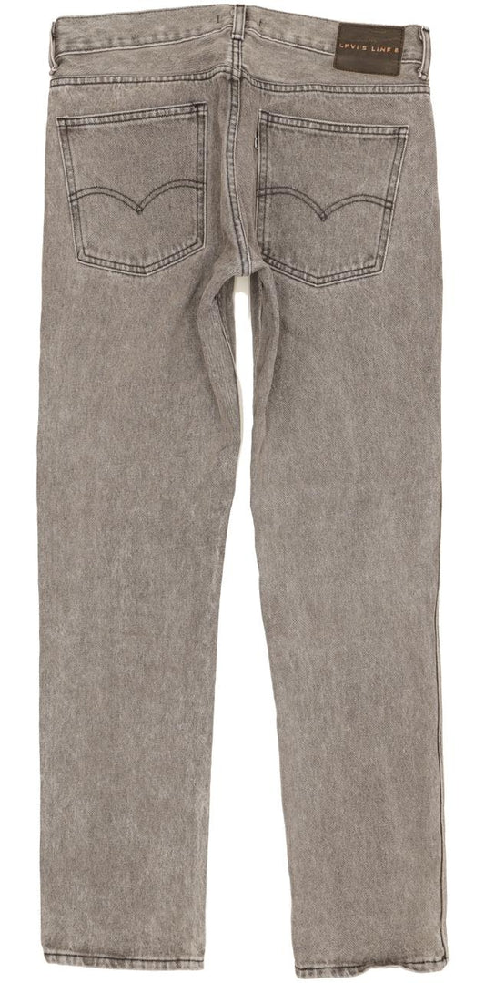 Diesel Line 8 Men Grey Straight Slim Jeans W32 L31