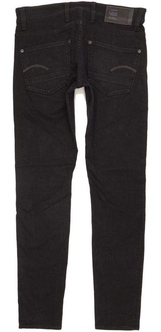 G-Star Revend Men Black Skinny Slim Stretch Jeans W30 L32