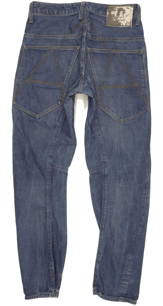 G-Star Crotch Men Blue Tapered Loose Jeans W29 L32
