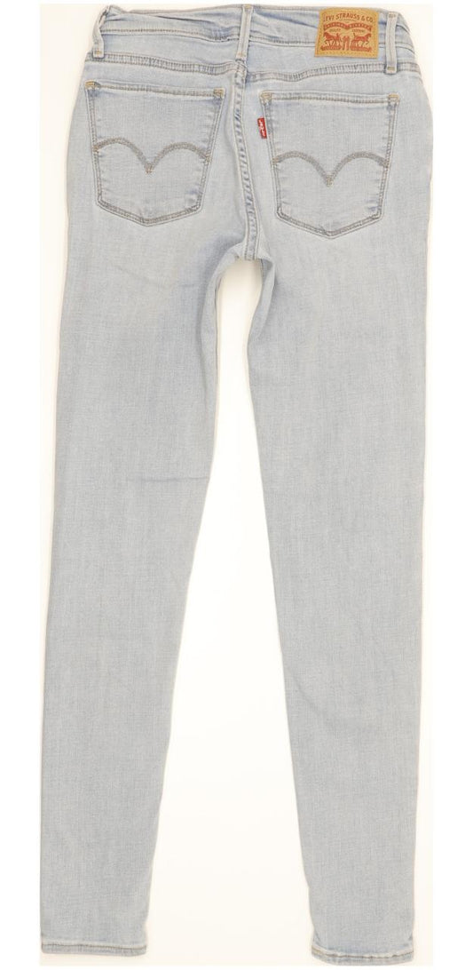 Levi's 710 Super Women Blue Skinny Slim Stretch Jeans W26 L29