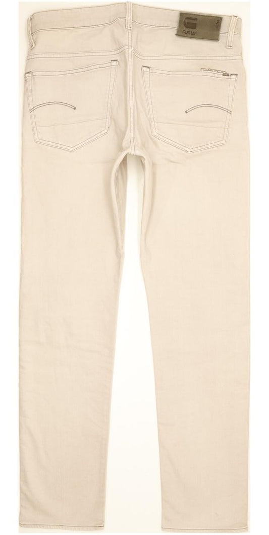 G-Star 3301 Men Grey Tapered Regular Stretch Jeans W34 L33