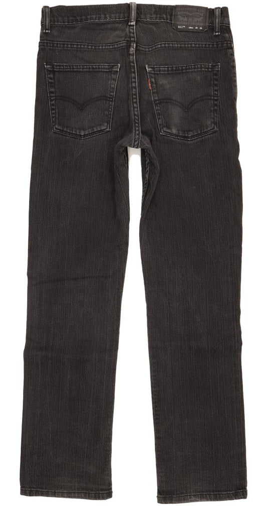 Levi's 511 Men Black Straight Slim Stretch Jeans W29 L29