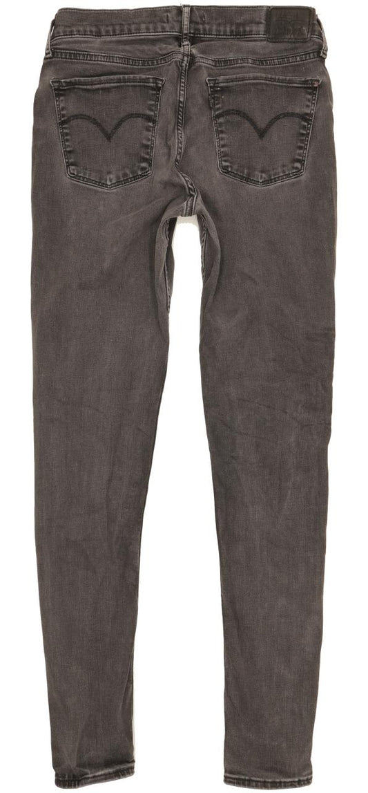 Levi's 710 Super Women Charcoal Skinny Slim Stretch Jeans W30 L30