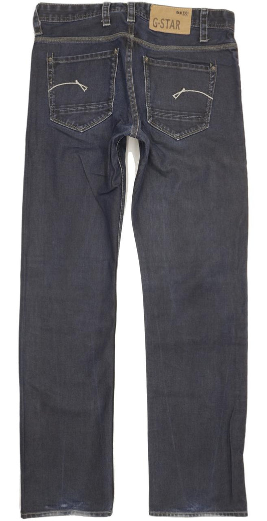 G-Star Porter Men Blue Straight Regular Jeans W32 L33