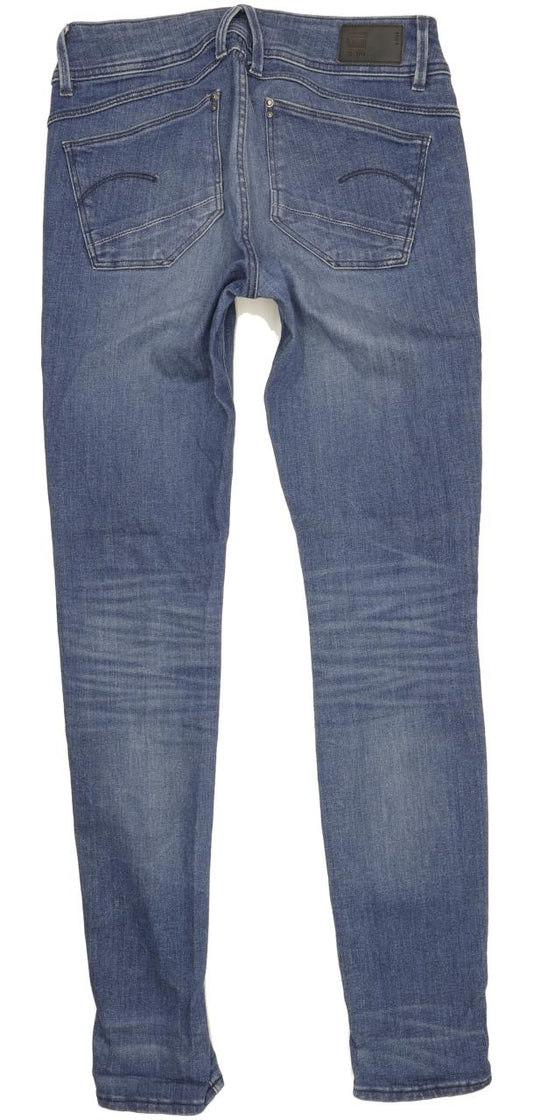 G-Star Lynn Women Blue Skinny Slim Stretch Jeans W29 L32