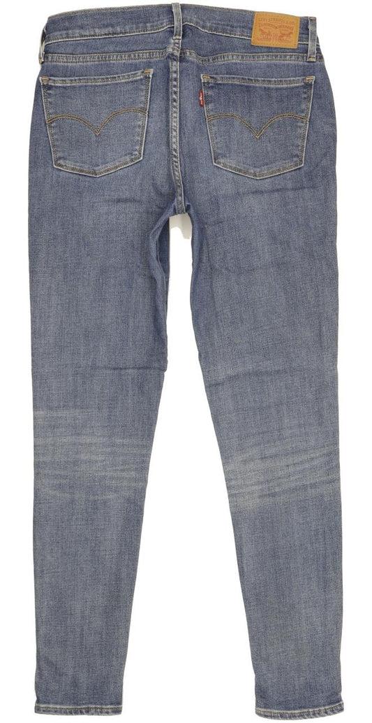 Levi's 710 Super Women Blue Skinny Slim Stretch Jeans W29 L30
