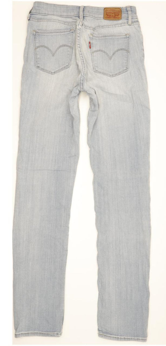Levi's 712 Women Blue Straight Slim Stretch Jeans W28 L33