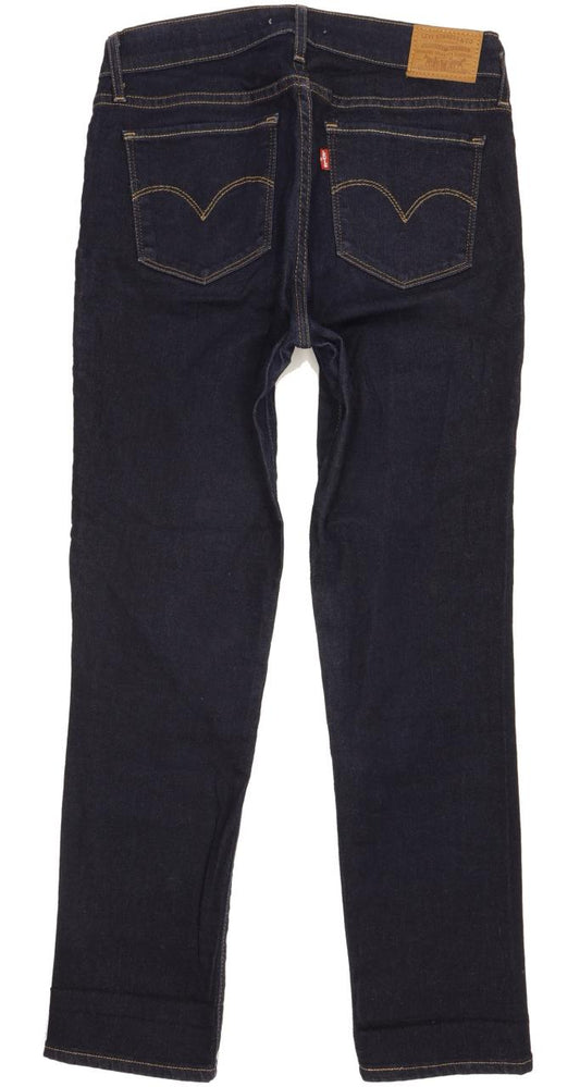 Levi's 712 Women Navy Straight Slim Stretch Jeans W28 L28