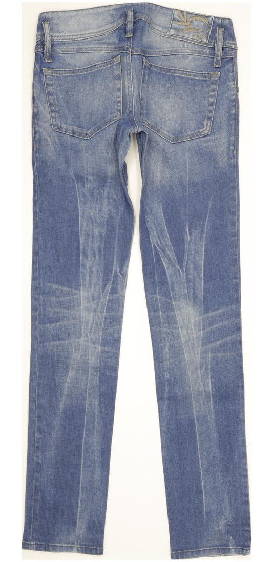 Diesel Matic 008C2 Women Blue Straight Slim Stretch Jeans W26 L32