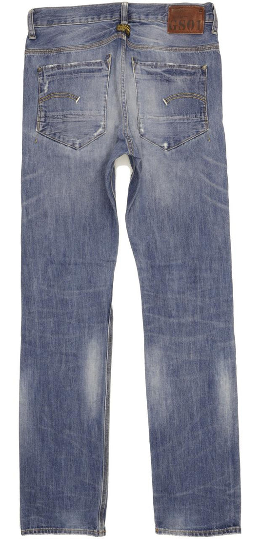 G-Star New Radar Men Blue Straight Slim Jeans W31 L33