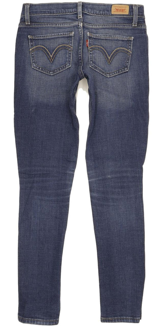 Levi's 524 Women Blue Skinny Slim Stretch Jeans W26 L29