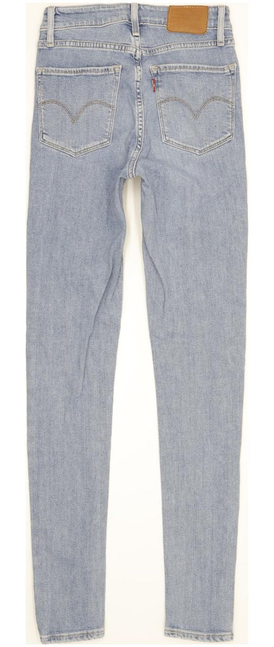 Levi's 721 Women Blue Skinny Slim Stretch Jeans W25 L29