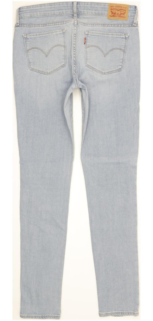 Levi's 711 Women Blue Skinny Slim Stretch Jeans W28 L30