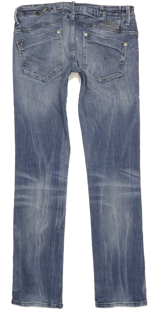 G-Star Midge Women Blue Straight Slim Stretch Jeans W31 L34