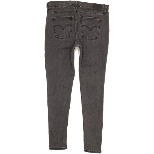 Levi's 720 Charcoal Skinny Slim Stretch Jeans High Waisted W33 L30