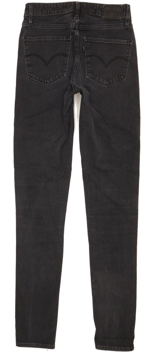 Levi's 721 Women Black Skinny Slim Stretch Jeans W26 L30