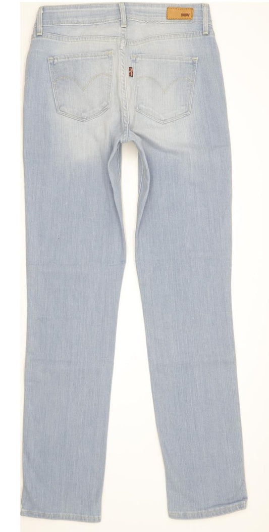 Levi's Demi Curve Women Blue Straight Slim Stretch Jeans W26 L31