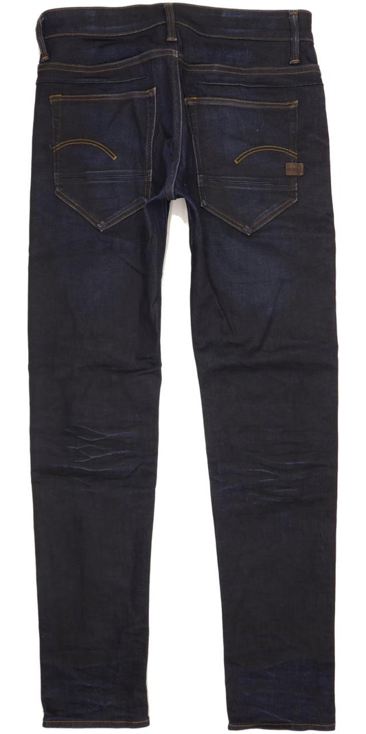 G-Star D-Staq Men Navy Skinny Slim Jeans W28 L32