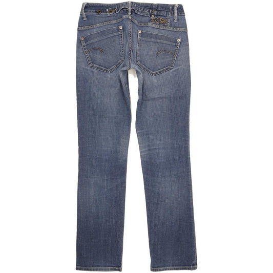 G-Star Midge Women Blue Straight Slim Stretch Jeans W29 L31