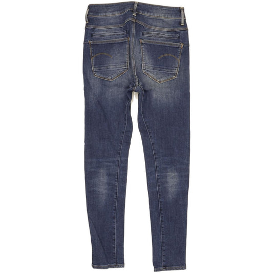 G-Star D-Staq Mid Blue Skinny Slim Boyfriend Stretch Jeans High Waisted W23 L30