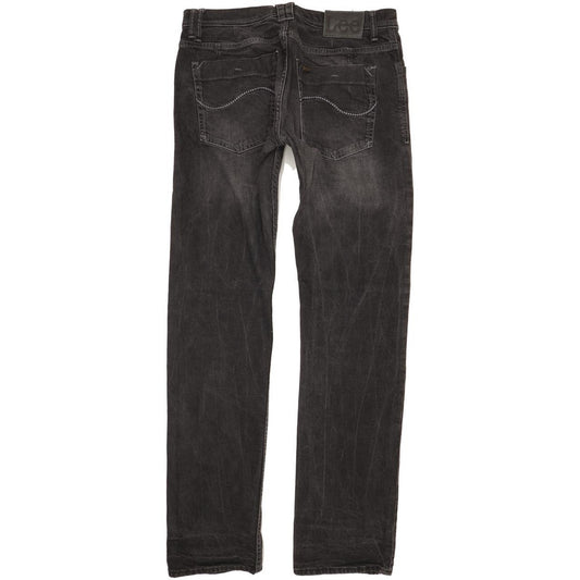 Lee Men Black Straight Regular Jeans W32 L34