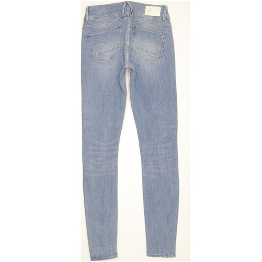 G-Star Lynn Mid Women Blue Skinny Slim Stretch Jeans W27 L34