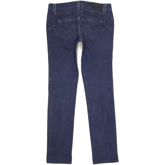 Levi's Demi Curve Women Blue Straight Slim Stretch Jeans W30 L32