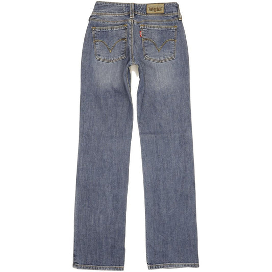 Levi's 570 Women Blue Straight Slim Stretch Jeans W25 L31