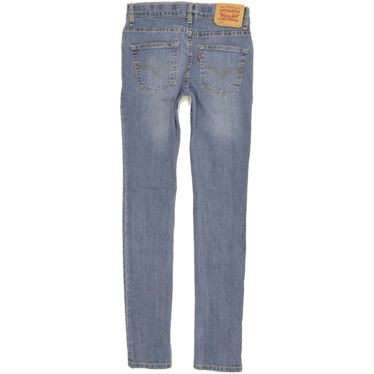 Levi's 519 Kids Women Blue Skinny Slim Jeans W26 L28