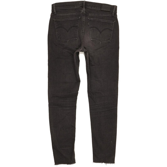 Levi's 710 Super Women Black Skinny Slim Stretch Jeans W30 L29