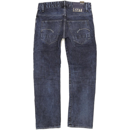 G-Star Morris Low Men Blue Straight Slim Jeans W31 L30