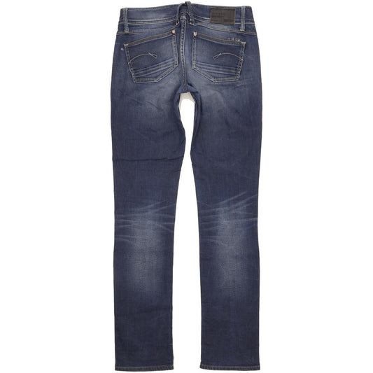 G-Star Lynn Women Blue Straight Slim Stretch Jeans W29 L35