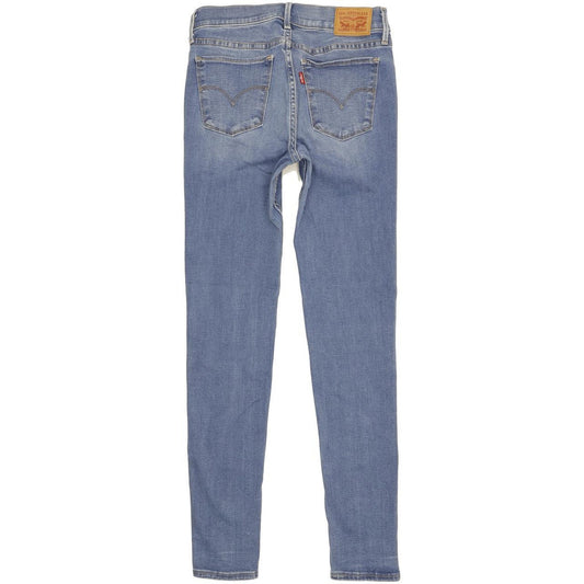Levi's 710 Super Women Blue Skinny Slim Stretch Jeans W28 L30