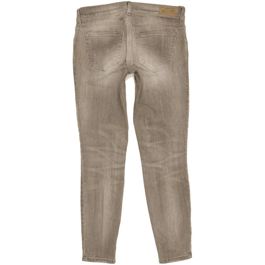 Diesel Grupee-Ankle 0672J Women Grey Skinny Slim Stretch Jeans W28 L28