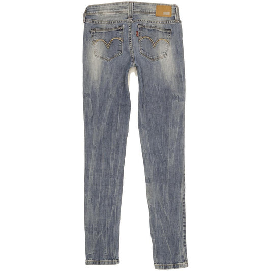 Levi's Demi Curve Women Blue Skinny Slim Stretch Jeans W25 L30