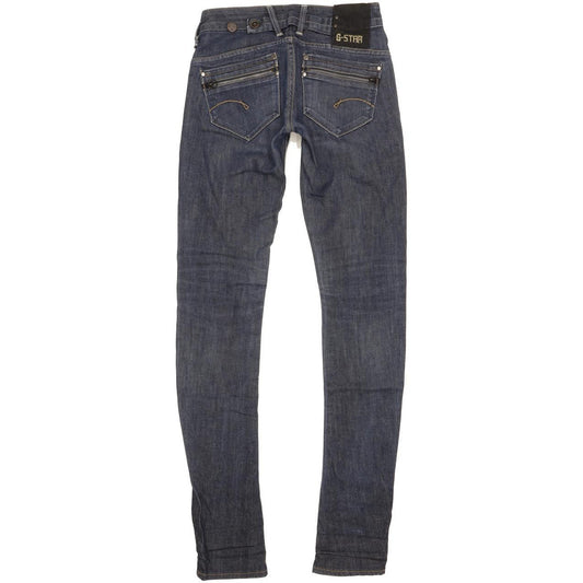 G-Star Corvet Women Blue Skinny Slim Stretch Jeans W25 L34