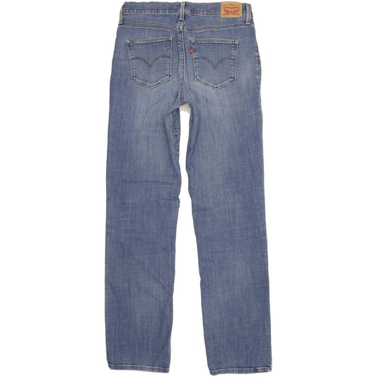 Levi's Slimming Women Blue Straight Slim Stretch Jeans W30 L34
