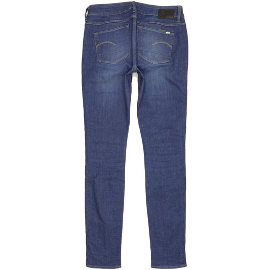 G-Star 3301 Contour High Women Blue Skinny Slim Stretch Jeans W28 L32
