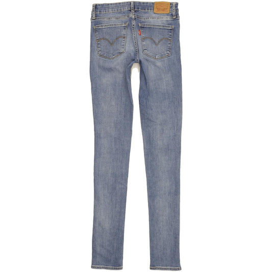 Levi's 711 Women Blue Skinny Slim Stretch Jeans W27 L34