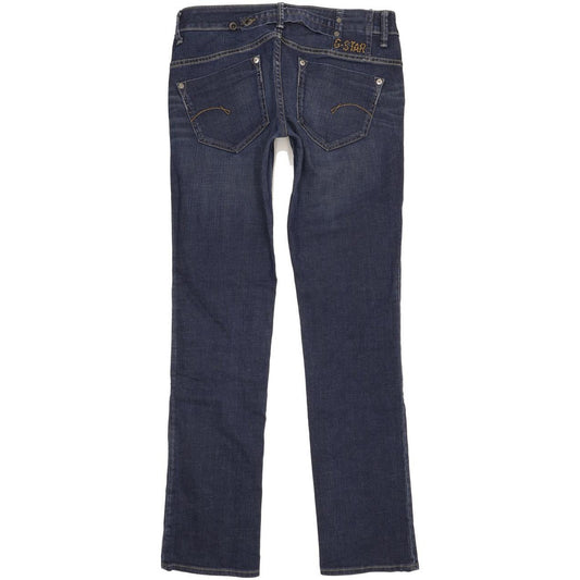 G-Star Midge Women Blue Straight Slim Stretch Jeans W30 L34